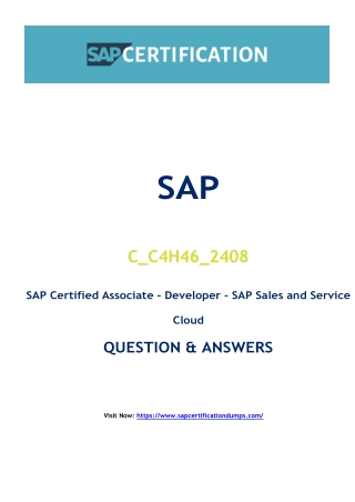 Why Ambitious Candidates Are Relying on C_C4H46_2408 Exam Dumps for SAP Certific