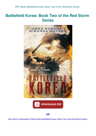 PDF Books Battlefield Korea Book Two of the Red Storm Series