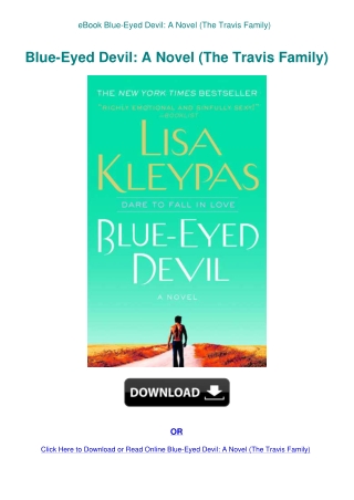 eBook Blue-Eyed Devil A Novel (The Travis Family)