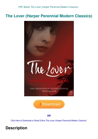 PDF Books The Lover (Harper Perennial Modern Classics)