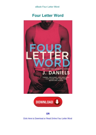 eBook Four Letter Word