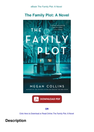 eBook The Family Plot A Novel