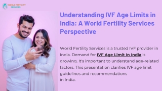 IVF Age Limit In India