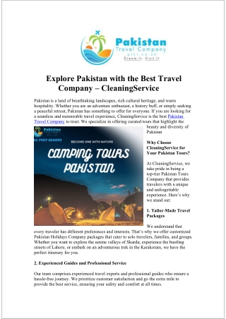Pakistan Holidays Company