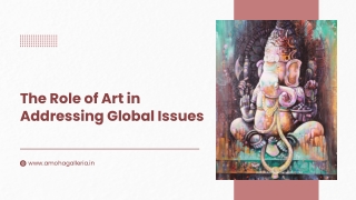 The Role of Art in Addressing Global Issues