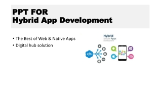 Hybrid app development