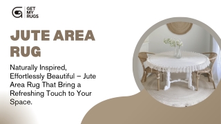 Jute Area Rug – Handwoven Charm for Every Space