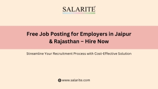 Free Job Posting for Employers in Jaipur & Rajasthan – Hire Now