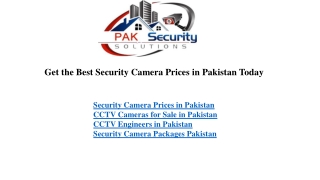 CCTV Engineers in Pakistan