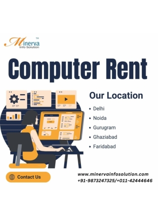 Computer on rent in Gurugram! 9873247325