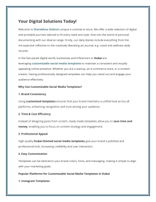 Your Digital Solutions Today