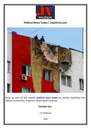 Political News Today  Jvpolitical.com