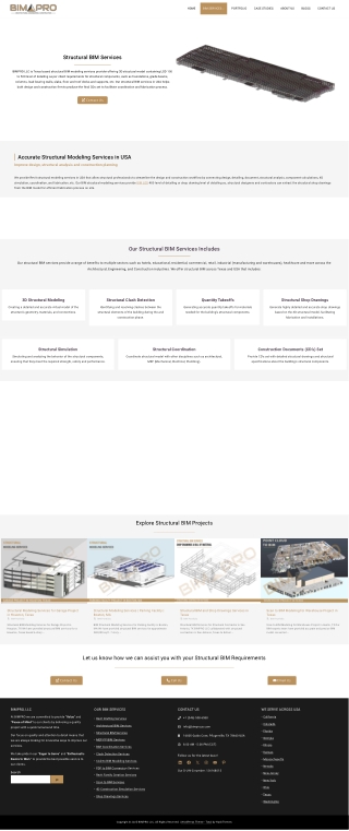 Structural BIM Services - BIMPRO LLC