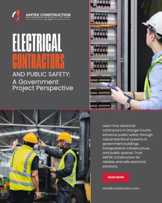 Electrical Contractors and Public Safety A Government Project Perspective