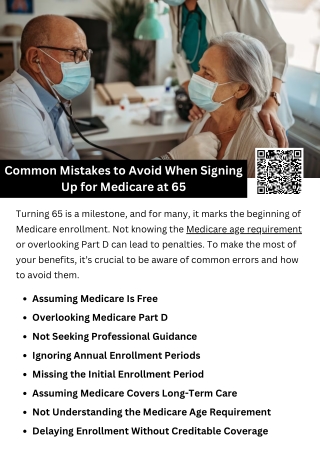 Common Mistakes to Avoid When Signing Up for Medicare at 65