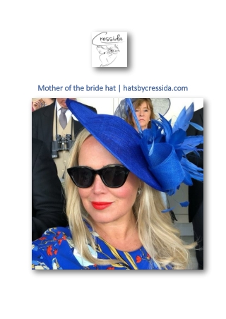 Mother of the bride hat | hatsbycressida.com