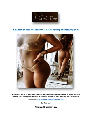 boudoir photos Melbourne | Alessiopettiphotography.com