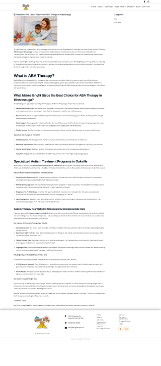 ABA Therapy Mississauga & Autism Treatment Programs Oakville