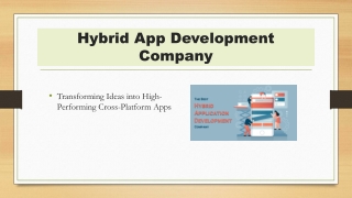 Hybrid App Development Company