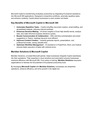 How Microsoft Copilot Boosts Efficiency in Microsoft 365?
