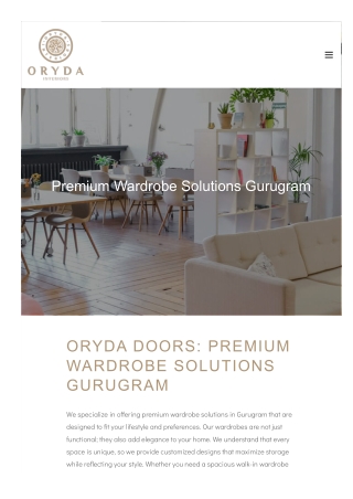 Luxury Wardrobe Designs for Your Home in Gurugram