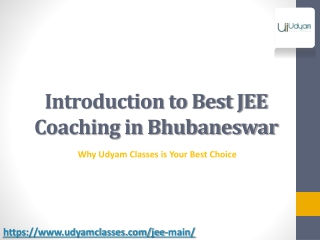 Crack JEE with the Best Coaching in Bhubaneswar – Join Udyam Classes Now!
