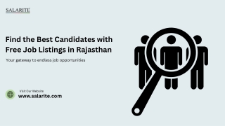 Find the Best Candidates with Free Job Listings in Rajasthan