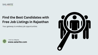 Find the Best Candidates with Free Job Listings in Rajasthan