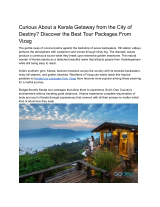 Curious About a Kerala Getaway from the City of Destiny_ Discover the Best Tour Packages From Vizag