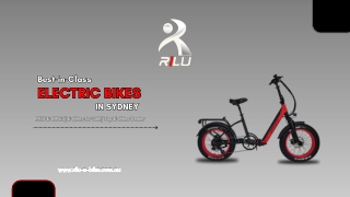 Best-in-Class Electric Bikes in Sydney| RILU E-BIKES| E-Bikes for Sale