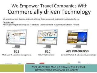 Aspects Which Make a Travel Web Portal Development Company C