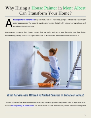 Why Hiring a House Painter in Mont Albert Can Transform Your Home