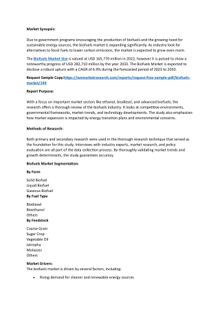 Biofuels Market Size