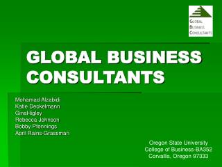 GLOBAL BUSINESS CONSULTANTS