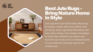 The Best Jute Rugs: A Must-Have for Trendy Interiors by GetMyRugs