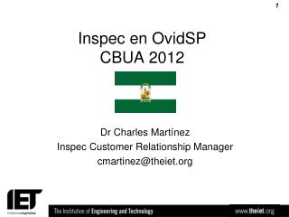 Inspec en OvidSP CBUA 2012