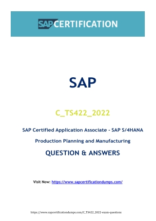 Why C_TS422_2022 Exam Dumps Are Revolutionizing the Game for SAP Professionals