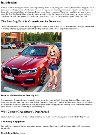 Pawsitively Perfect: A Guide to Greensboro’s Best Dog Park