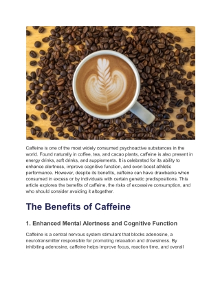 Benefits and Risks of Caffeine_ How Much is Too Much_