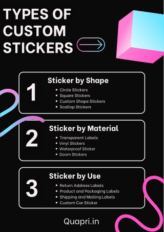 Different Types of Custom Stickers for Every Need