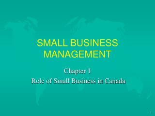 SMALL BUSINESS MANAGEMENT