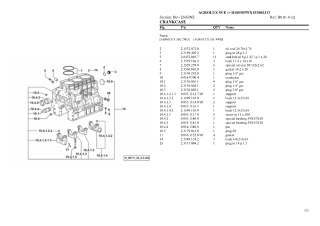 Deutz Fahr agrolux 55 e india trem iii a Tractor Parts Catalogue Manual Instant Download (SN d10s503wx1e5001j13 and up)