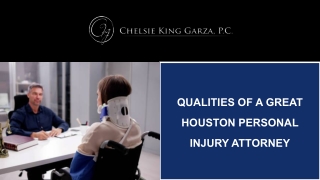 Qualities of a Great Houston Personal Injury Attorney