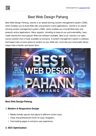 Best Web Design Pahang
