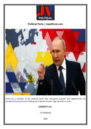 Political Party  Jvpolitical.com