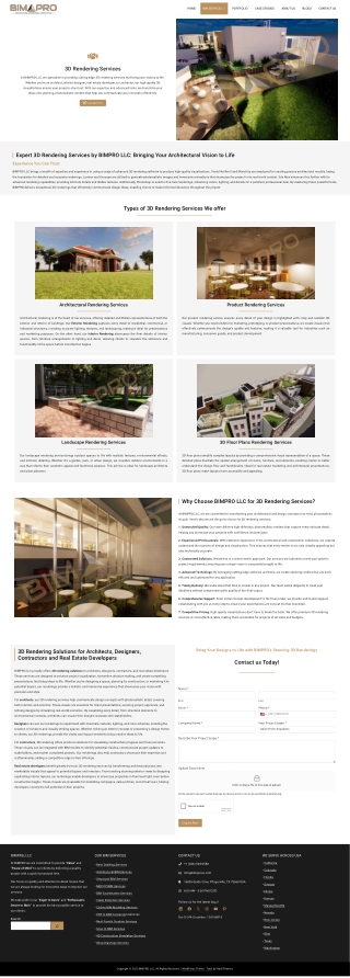 3D Rendering Services - BIMPRO  LLC