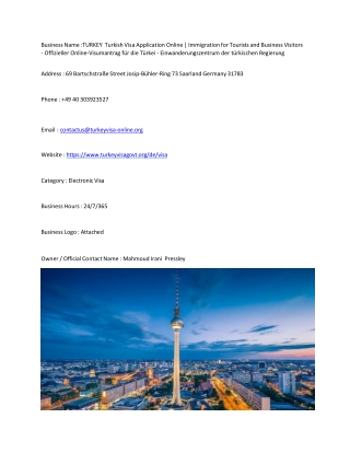 TURKEY  Turkish Visa Application Online | Immigration for Tourists and Business