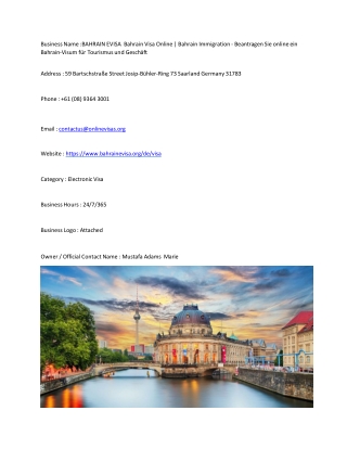 BAHRAIN EVISA  Bahrain Visa Online | Bahrain Immigration - Beantragen Sie online