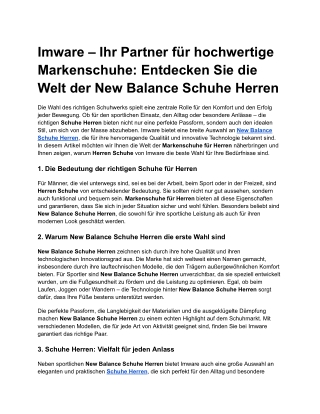 Imware – Ihr Partner für hochwertige Markenschuhe_ Entdecken Sie die Welt der New Balance Schuhe Herren