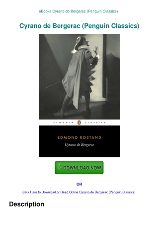 eBooks Cyrano de Bergerac (Penguin Classics)